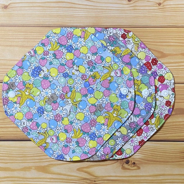 ☆助産師の手作り☆ 布ナプキン 綿100%+国産オーガニックワッフル ねこ