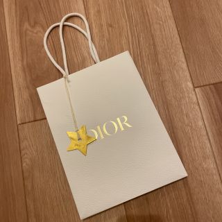 クリスチャンディオール(Christian Dior)のdior ショップ袋　ショッパー　スター　星チャーム付き　美品(ショップ袋)