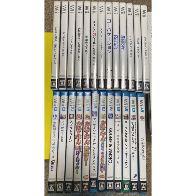 Wiiソフト、WiiUソフト　25本セット エンタメ/ホビーのゲームソフト/ゲーム機本体(家庭用ゲームソフト)の商品写真