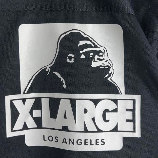 XLARGE(エクストララージ)の《即完売モデル》エクストララージ☆ワークジャケット　ビックロゴ　定番カラー　黒 メンズのジャケット/アウター(ブルゾン)の商品写真