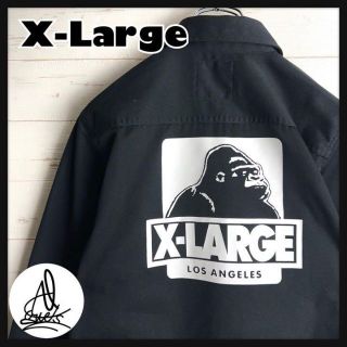 エクストララージ(XLARGE)の《即完売モデル》エクストララージ☆ワークジャケット　ビックロゴ　定番カラー　黒(ブルゾン)