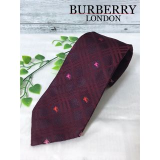 バーバリー(BURBERRY)の【状態良好】BURBERRY LONDON  ネクタイ  チェック  ホースロゴ(ネクタイ)