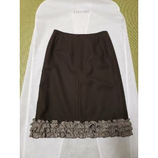 ルネ(René)のご専用　ウール　ニット　チェック(ひざ丈スカート)