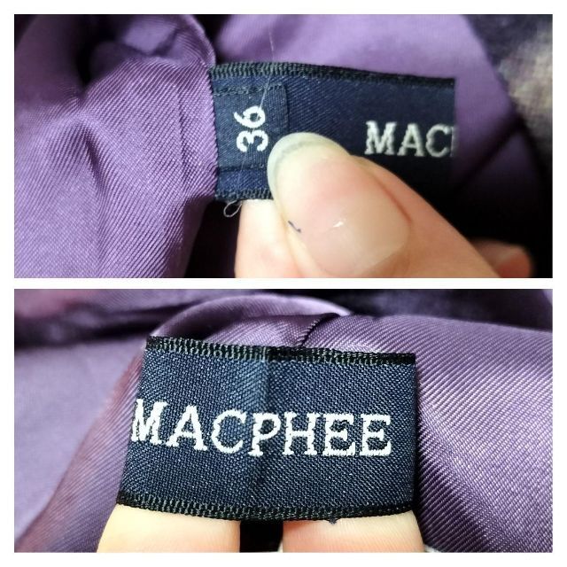 MACPHEE(マカフィー)のmacphee マカフィー　トゥモローランド　ミニスカートチェック　ウール レディースのスカート(ミニスカート)の商品写真