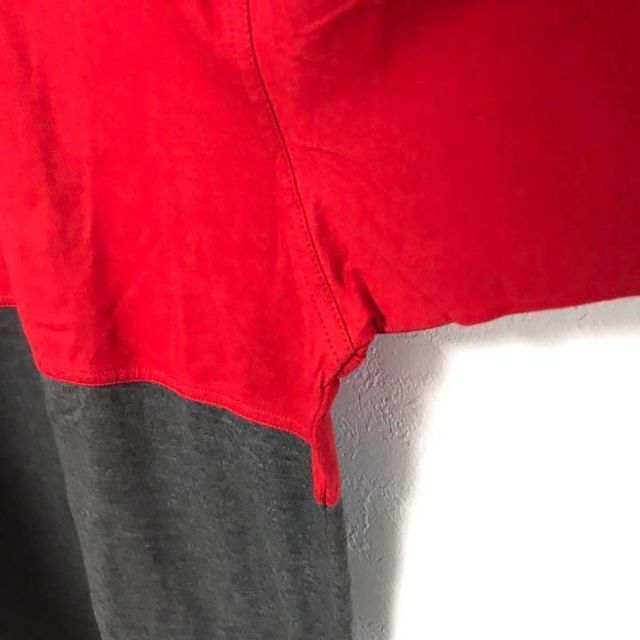 NIKE センター刺繍　ハーフジップ 半袖 Tシャツ 赤　　 Lサイズ相当 6