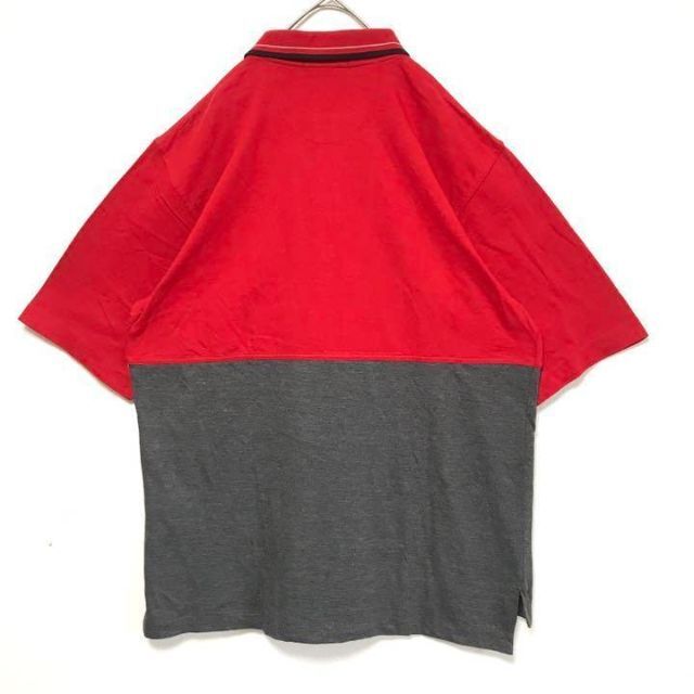 NIKE センター刺繍　ハーフジップ 半袖 Tシャツ 赤　　 Lサイズ相当 9