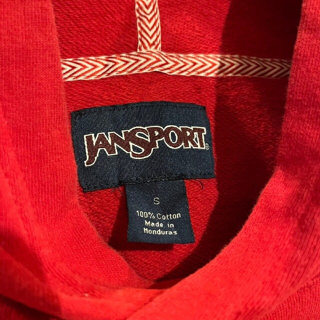 JANSPORT(ジャンスポーツ)のJANSPORT　ジャンスポーツ　パーカー　レッド レディースのトップス(パーカー)の商品写真