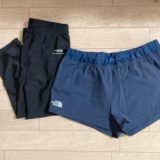 ザノースフェイス(THE NORTH FACE)のノースフェイス　ショートパンツ　ベリーショート　レディース スパッツ　レギンス　(ウェア)