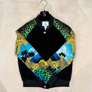 ヴェルサーチ(VERSACE)のH&M VERSACE ブルゾン／ボンバージャケット　Sサイズ(ブルゾン)