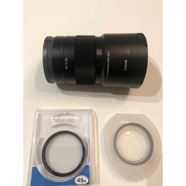 SONY(ソニー)のFE28mm f2 ウルトラワイドコンバーター付き スマホ/家電/カメラのカメラ(レンズ(単焦点))の商品写真
