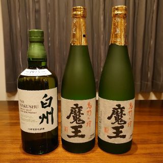 サントリー 白州(1本)、焼酎 魔王(2本)