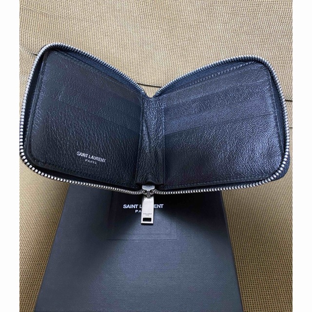 単品販売／受注生産 MH835 SAINT LAURENT PARIS 三つ折り短財布 鑑定