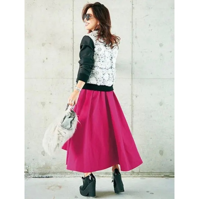 完売♡黒♡アシンメトリーカラースカート♡chesty-