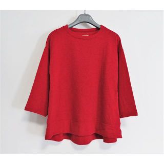 キャピタル(KAPITAL)の新品 KAPITAL ウール 七分袖 カットソー 1 レッド 日本製(Tシャツ(長袖/七分))