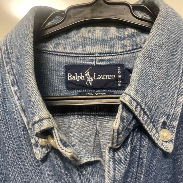 POLO RALPH LAUREN(ポロラルフローレン)のラルフローレン　デニムシャツ　Sサイズ メンズのトップス(シャツ)の商品写真