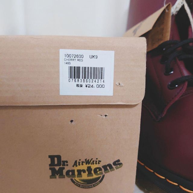 Dr.Martens(ドクターマーチン)の新品未使用 Dr.Martens ブーツ 1460 8ホール チェリーレッド メンズの靴/シューズ(ブーツ)の商品写真