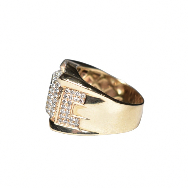 K14YG 19g JOE RODEO 天然ダイヤモンド リング メンズのアクセサリー(リング(指輪))の商品写真