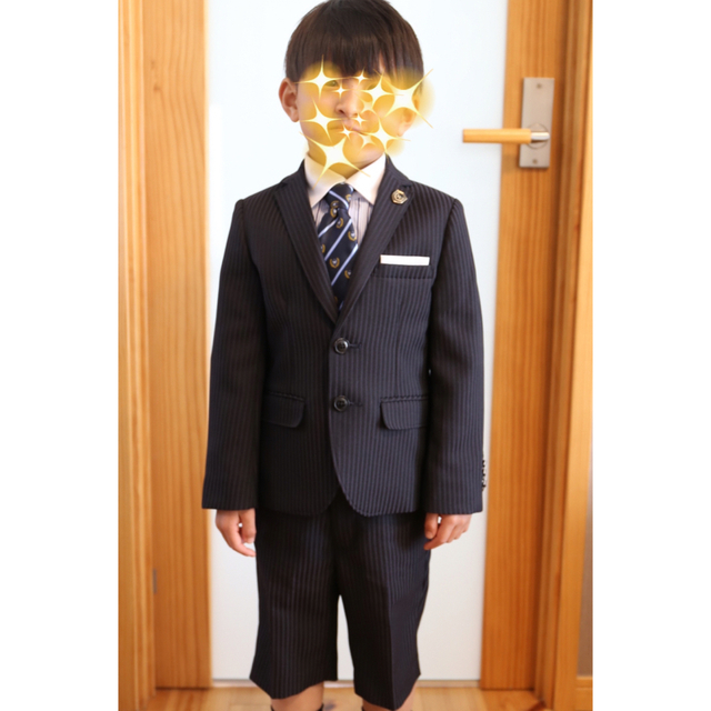 BEAMS DESIGN(ビームスデザイン)のwaltz by BEAMS キッズフォーマルスーツ　セット110cm男子 キッズ/ベビー/マタニティのキッズ服男の子用(90cm~)(ドレス/フォーマル)の商品写真