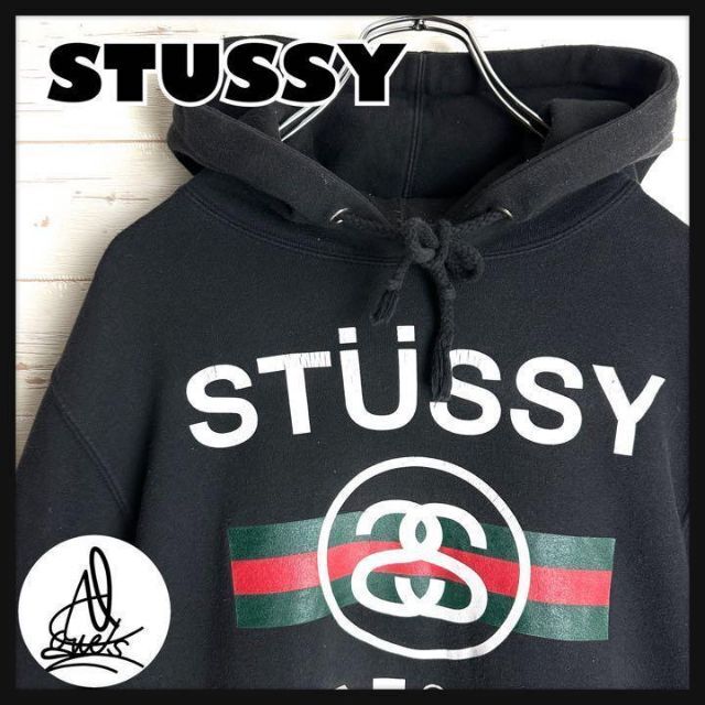 STUSSY - 《入手困難》ステューシー☆SSリンク ビックロゴ パーカー