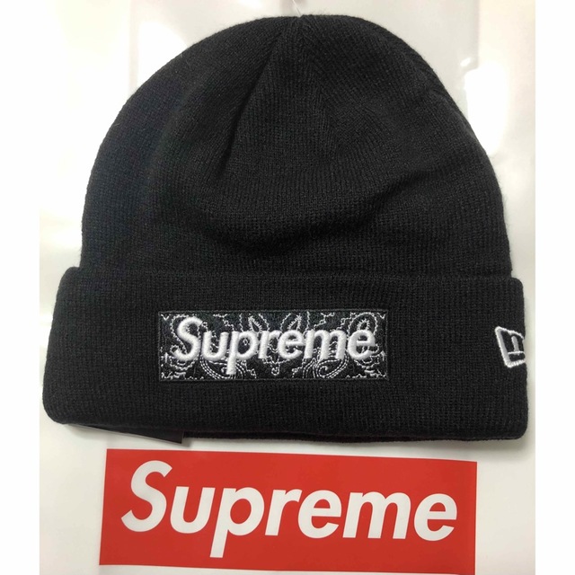 supreme ニューエラ ビーニーニット帽 19aw コムドットゆうた着用-
