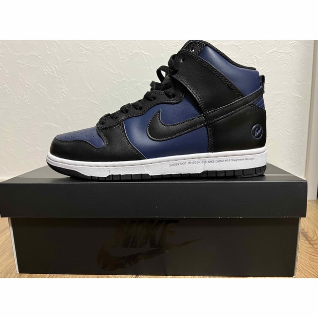 NIKE DUNK HI MIDNIGHT NAVY FRAGMENT