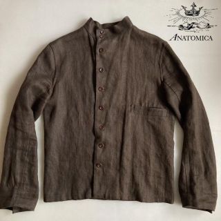 アナトミカ(ANATOMICA)の【美品】ANATOMICA アナトミカ リネンジャケット 1841 フランス製(ノーカラージャケット)