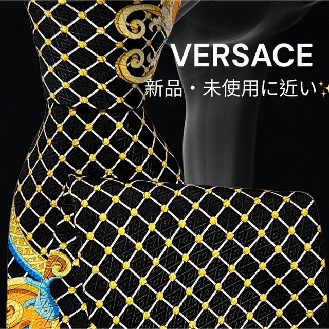 【高級ネクタイ✨️激レア品✨️】VERSACE 総柄 メデューサ