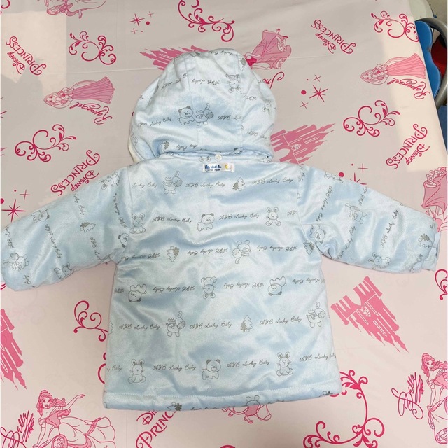 ベビージャンパー コート 12ヶ月 1歳 水色 キッズ/ベビー/マタニティのベビー服(~85cm)(ジャケット/コート)の商品写真