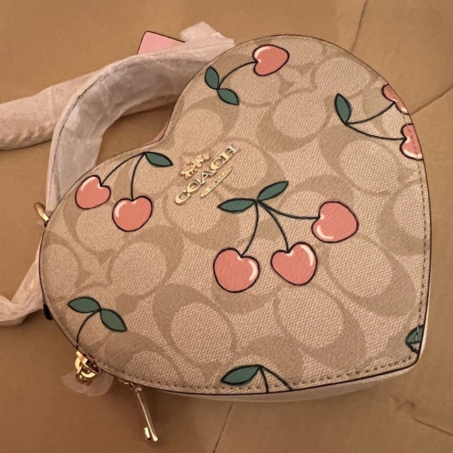 COACH チェリー ハートバッグゆめかわいい