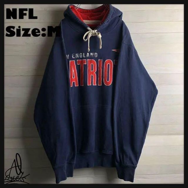 PATRIOT》NFL スウェット チームロゴ M☆ネイビー 紺色 刺繍ロゴ