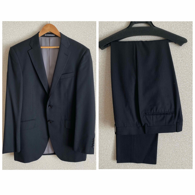 極美品 スーツ TODHOUSE 黒 上下セット メンズのスーツ(スーツジャケット)の商品写真