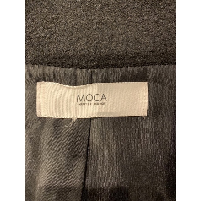 SELECT MOCA(セレクトモカ)の秋冬コート　MOCA チェスターコート　フリーサイズ　冠婚葬祭　事務　スーツ　黒 レディースのジャケット/アウター(チェスターコート)の商品写真