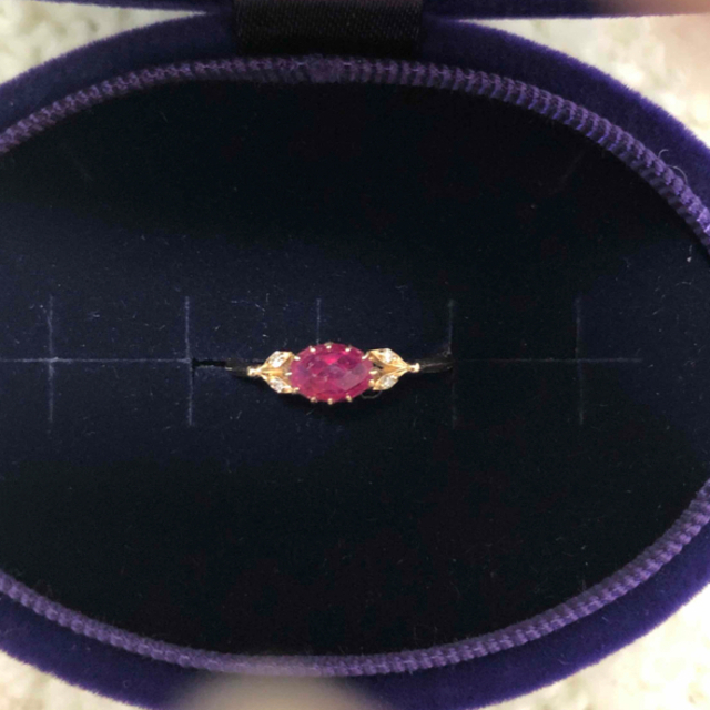 agete(アガット)のアガット  ルビー　ダイヤモンド　リング　 レディースのアクセサリー(リング(指輪))の商品写真