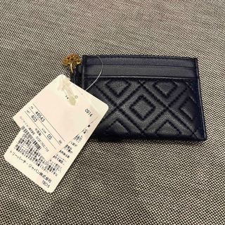 トリーバーチ(Tory Burch)の★新品タグ付き★トリーバーチ　カードケース　ネイビー(名刺入れ/定期入れ)