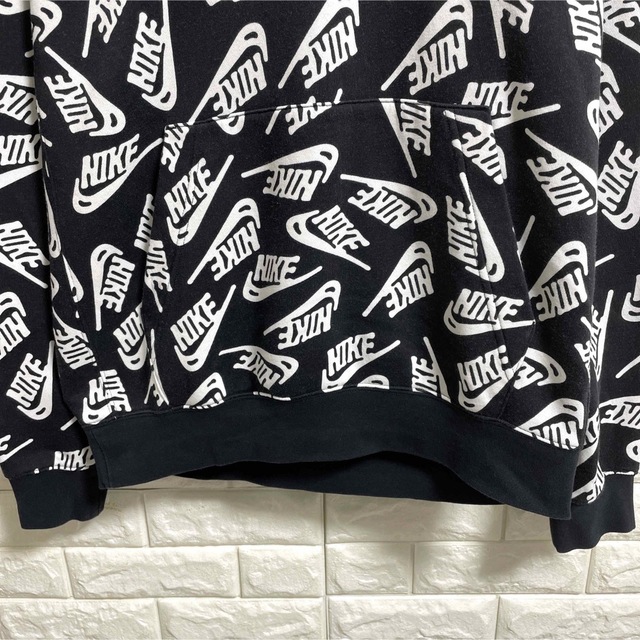 美品 NIKE ナイキ プルオーバーパーカー 総柄 メンズMサイズ
