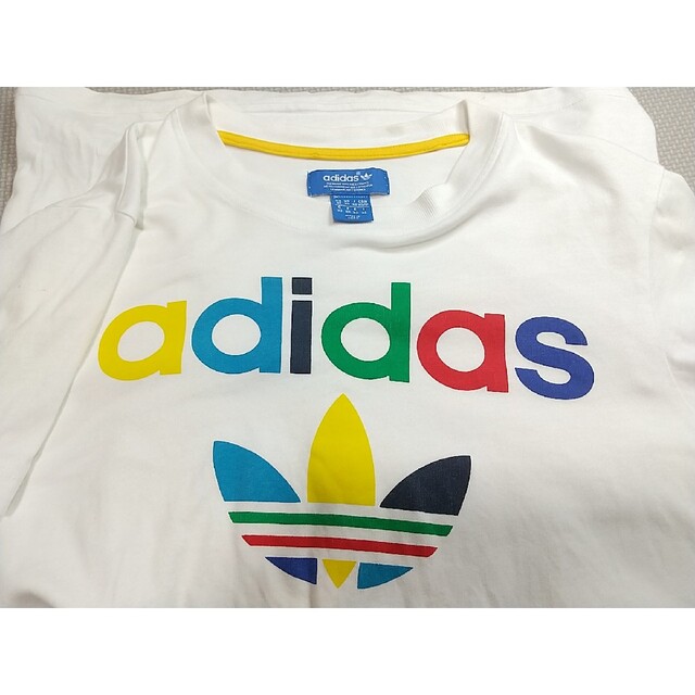 adidas(アディダス)のadidas originals ビッグロゴ 半袖Tシャツ XS 白 アディダス メンズのトップス(Tシャツ/カットソー(七分/長袖))の商品写真