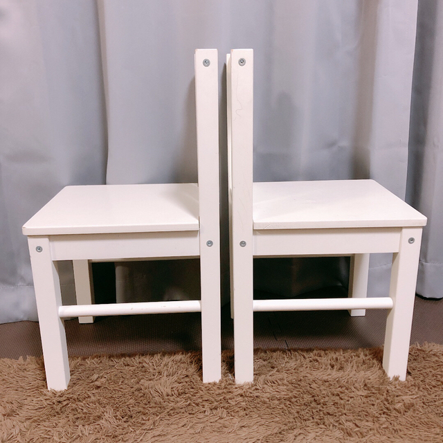 IKEA - 専用 IKEA 子供用イス キッズチェア 2個セット ホワイト IKEA - 専用 IKEA 子供用イス キッズチェア 2個セット ホワイト