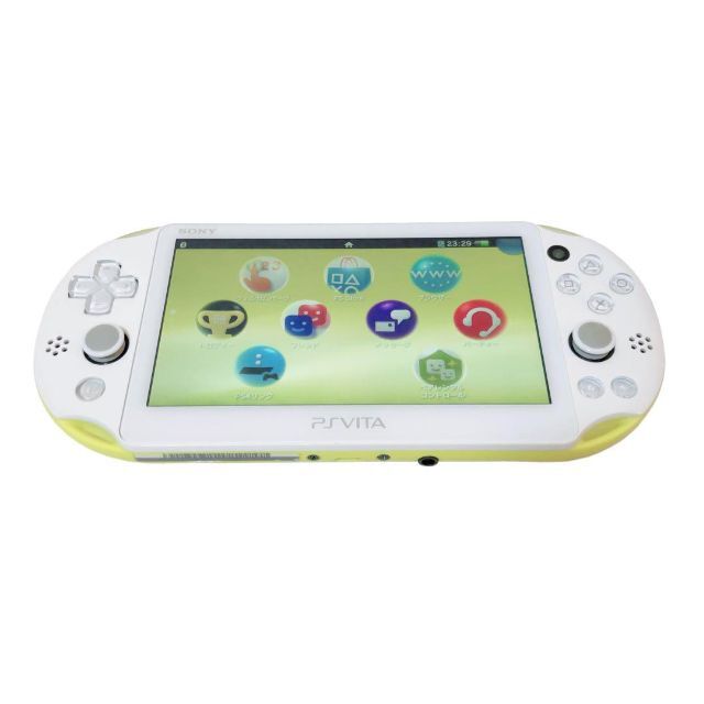 ゲーム液晶綺麗 PSVita PCH-2000 本体 ライムグリーン Wi-Fiモデル