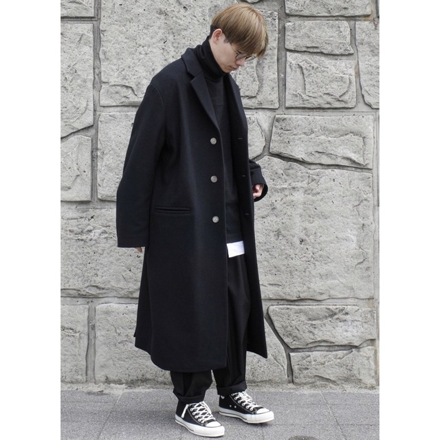 Replay(リプレイ)の新品 未試着 Super 140s Jackal CHESTER COAT メンズのジャケット/アウター(チェスターコート)の商品写真