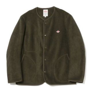 ダントンDANTON BEAMS 別注 フリースカーディガン 40 オリーブ M www