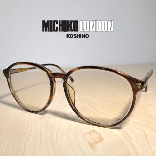 ミチコロンドン(MICHIKO LONDON)の◆ MICHIKO LONDON ◆ ボストン型セルフレームメガネ ブラウン(サングラス/メガネ)