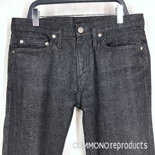 ◆ COMMONO reproducts ◆ セルビッチブラックデニムパンツ