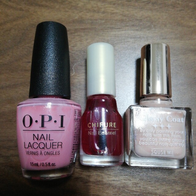 OPI(オーピーアイ)のO・Ｐ・Ｉ NL H38 さくら色ネイル ３本セット ちふれ115スキューズミー コスメ/美容のネイル(マニキュア)の商品写真