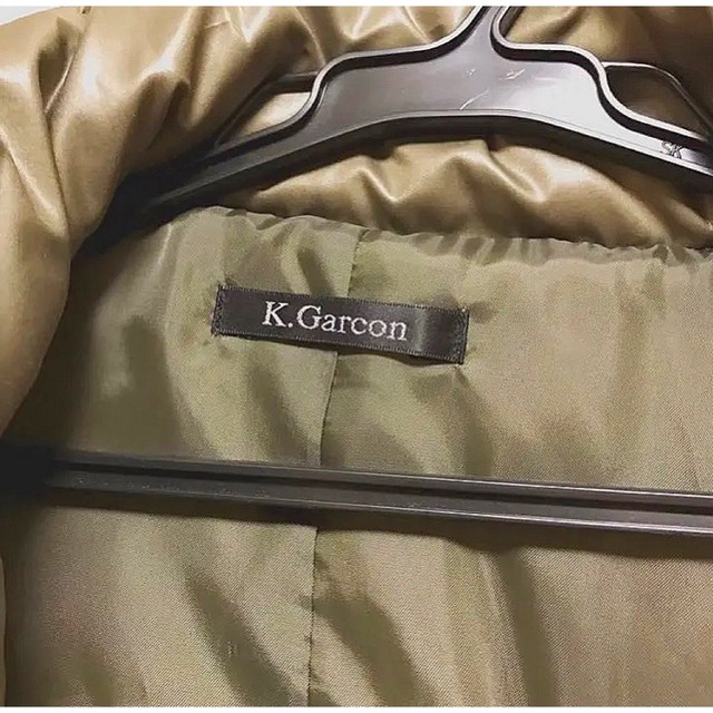 K.Garcon ケーガルコン　カーキ色　ベルト付　ロングコート レディースのジャケット/アウター(ロングコート)の商品写真