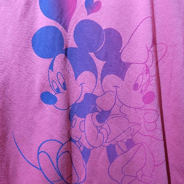 Disney(ディズニー)のディズニー　ミッキー＆ミニーのＴシャツ(長袖)　サイズＬ レディースのトップス(Tシャツ(長袖/七分))の商品写真