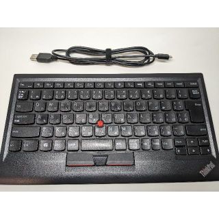 レノボ(Lenovo)のThinkPad トラックポイント・キーボード（JIS）※高さ調節部のみ破損(PC周辺機器)