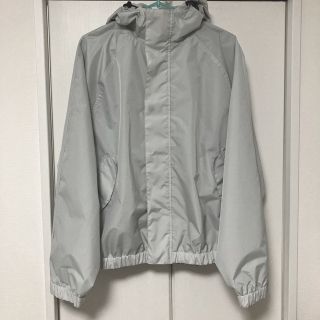 エイチアンドエム(H&M)の【未使用】H&M ウインドブレーカー ジップアップ 撥水パーカー ホワイトグレー(パーカー)