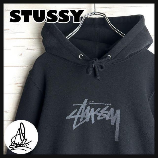 STUSSY - 《即完売モデル》ステューシー☆センターロゴ パーカー 定番 ...