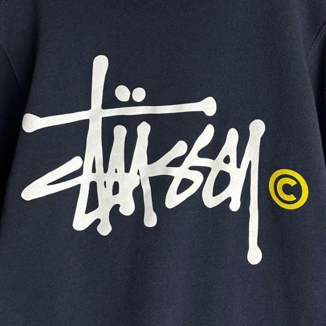 STUSSY 《デニム素材》ステューシー　ストックロゴ　パーカー　ビックロゴ