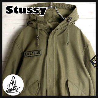 美品 stussy モッズコート ロングコート コート Mサイズ